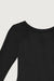 Open back knit top in black — main image