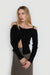 Off-shoulder top in black — main image