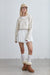 Cropped crewneck sweatshirt in birch — main image