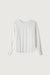 Pleated top in cream — main image