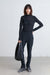 Mockneck top with seam details in black — main image