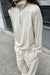 Quarter zip sleeve top in pelican — main image