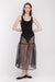 Scoop neckline bodysuit in black — main image