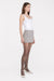 Scoop neckline bodysuit in white — main image