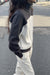 Colour block zip-up jacket in asphalt birch — main image