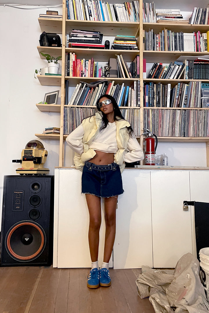 CREWNECK SWEATSHIRT in Cream — alternate angle