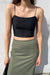 Cropped tank in black — main image