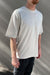 Round neck basic tee in ivory — main image