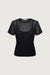 Layered tank and tee in black — main image