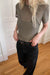 Layered tank and tee in vetiver — main image