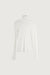 Ribbed turtleneck long sleeve in cream — main image