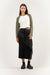 Raglan sleeve top in cream kalamata — main image