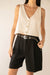 Button front tank in oatmeal — main image