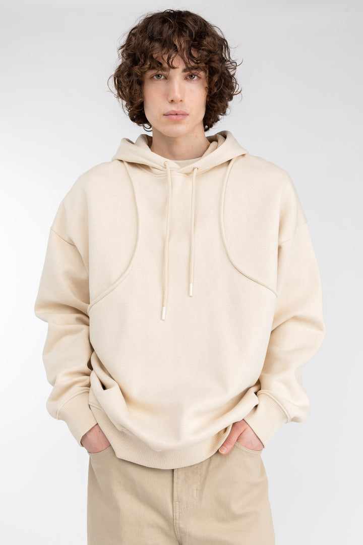 OVERSIZED HOODIE in Fog — alternate angle