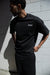 Fort' short sleeve sweatshirt in black — main image