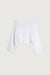 Crochet style top in white — main image