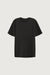 Heavyweight crewneck t-shirt in black — main image