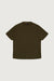 Heavyweight crewneck t-shirt in dark olive — main image