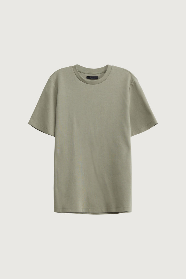 HEAVYWEIGHT CREWNECK T-SHIRT in Vetiver — alternate angle