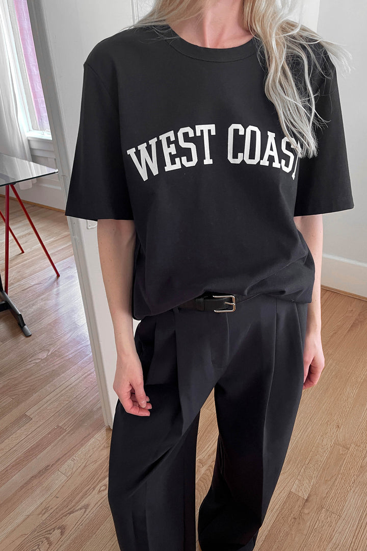 WEST COAST EAST COAST T-SHIRT in Black East — alternate angle