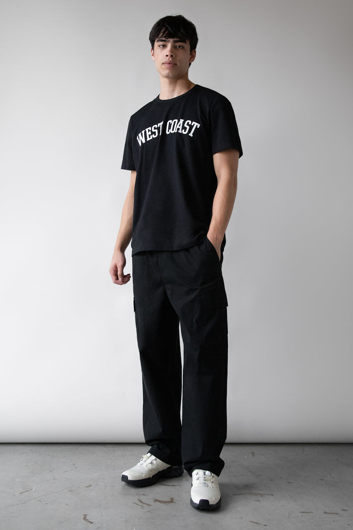 WEST COAST EAST COAST T-SHIRT in Black East — alternate angle