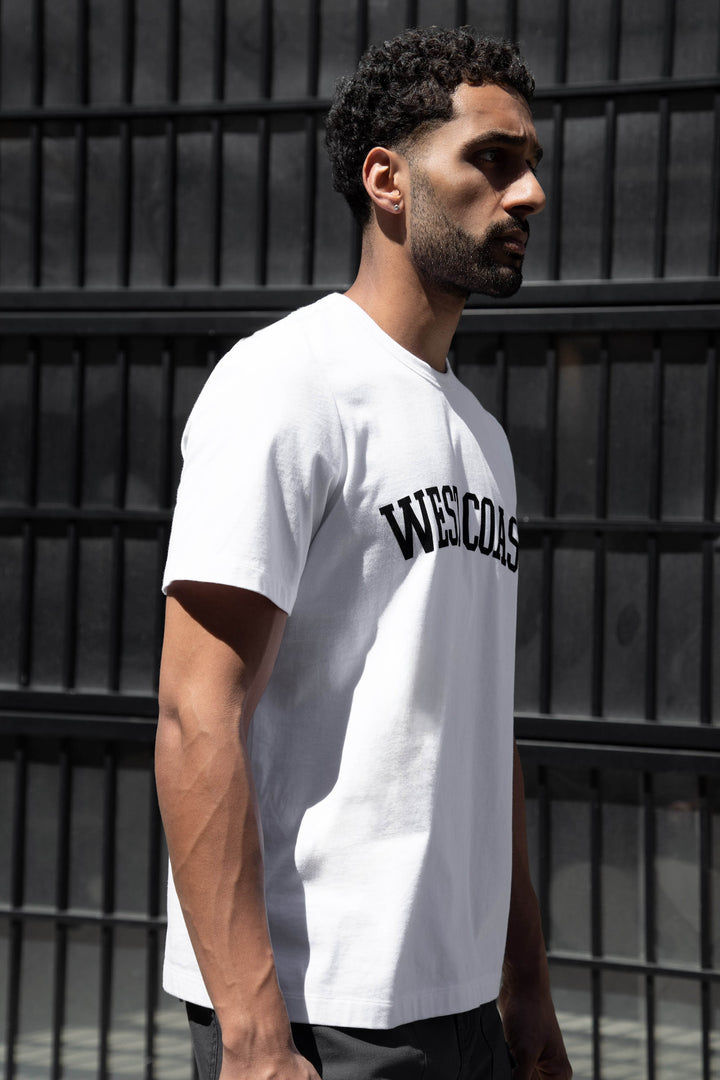 WEST COAST EAST COAST T-SHIRT in White West — alternate angle