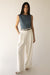 Pleated tank top in bluefin — main image
