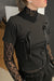 Cropped t-shirt with bow ties in black — main image