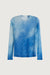 Gradient sheer top in blue — main image