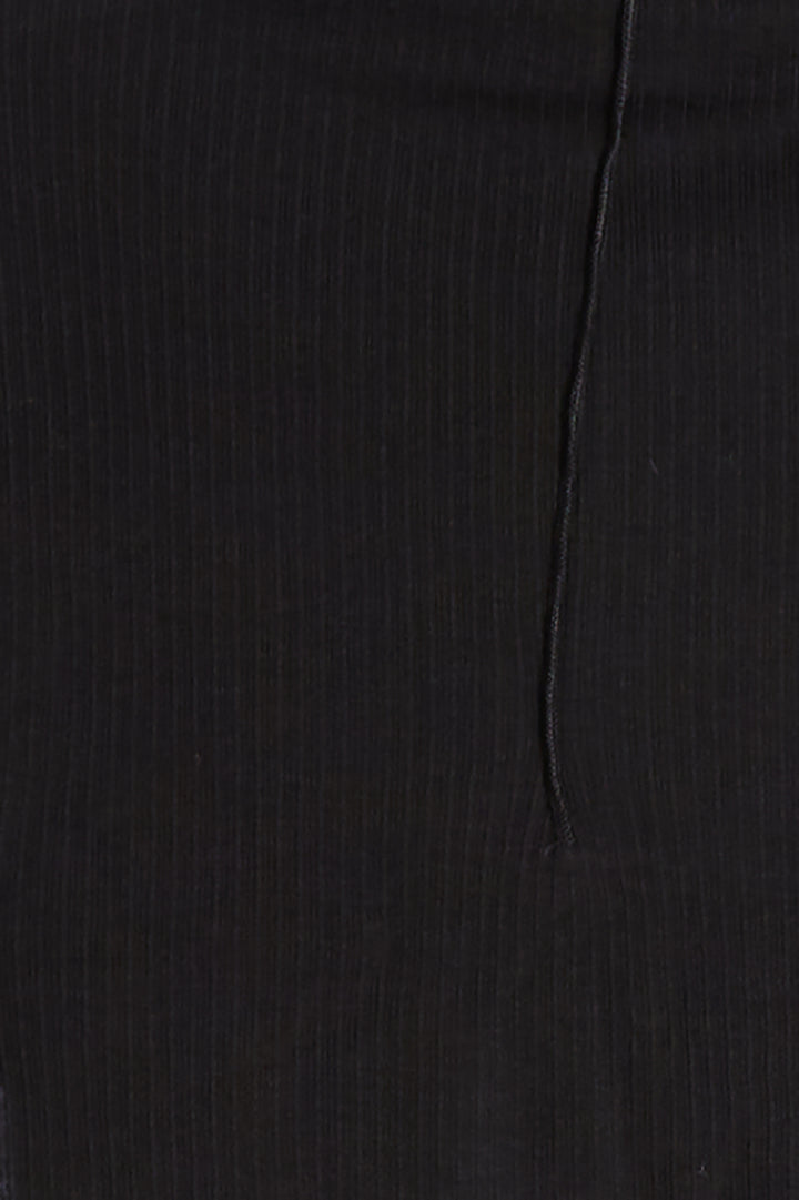 CROPPED TURTLENECK TOP in Black — alternate angle