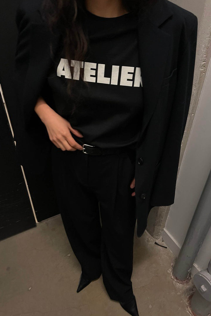 ATELIER GRAPHIC T-SHIRT in Black — alternate angle