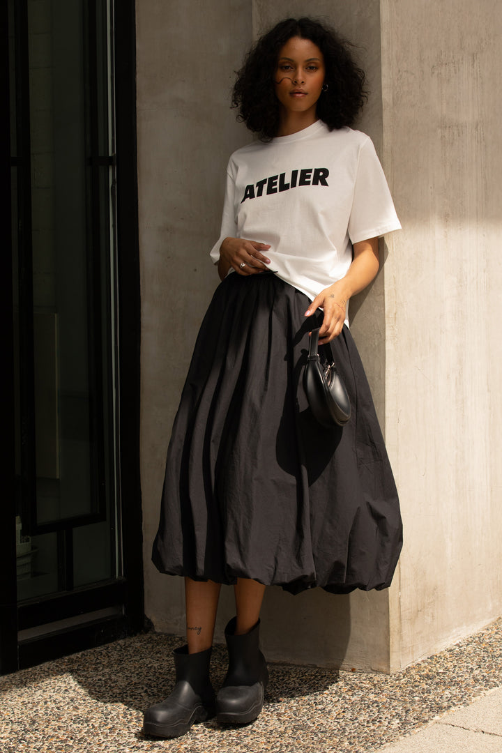 ATELIER GRAPHIC T-SHIRT in White — alternate angle