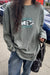 New york vintage graphic top in green — main image