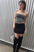 Tube top with gather in black — main image