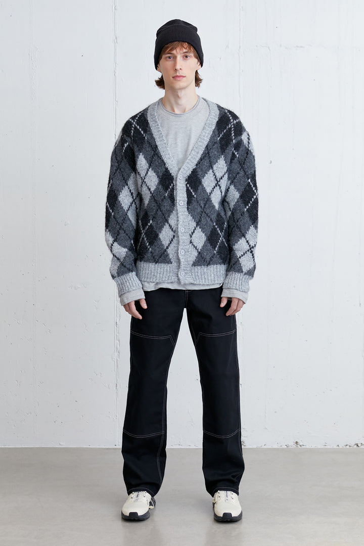 LAYERED CREWNECK in MEDIUM GREY — alternate angle