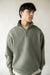 Half-zip sweatshirt in mulled basil — main image