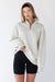 Half-zip sweatshirt in pelican — main image