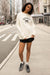"refined" graphic sweatshirt in cream — main image