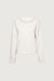 Wide neckline sweatshirt in oatmeal — main image