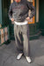 Fleece studio graphic sweatshirt in gd grey — main image