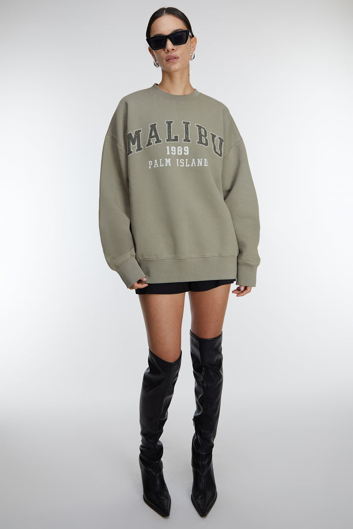 FLEECE STUDIO GRAPHIC SWEATSHIRT in GD Grey — alternate angle