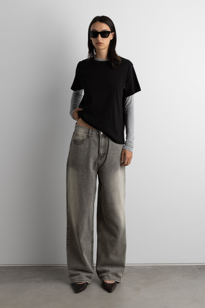 MIDWEIGHT COTTON CREWNECK T-SHIRT