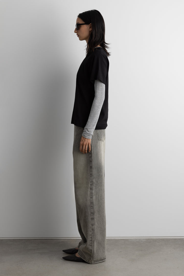 MIDWEIGHT COTTON CREWNECK T-SHIRT