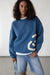 Drmers x oak smiley crewneck sweatshirt in vintage blue — main image