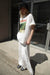 Oversized graphic t-shirt in white — main image