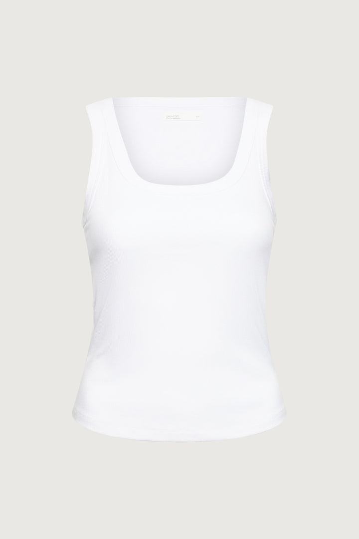 RIBBED MODAL SCOOP NECK TANK TOP