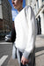 Spray paint effect long sleeve sweatshirt in cream spray paint — main image