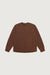 Spray paint effect long sleeve sweatshirt in espresso coffee — main image