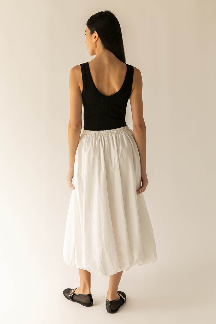 BUILT-IN BRA TANK TOP in Black — alternate angle