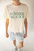 Summer vacation graphic t-shirt in cream — main image